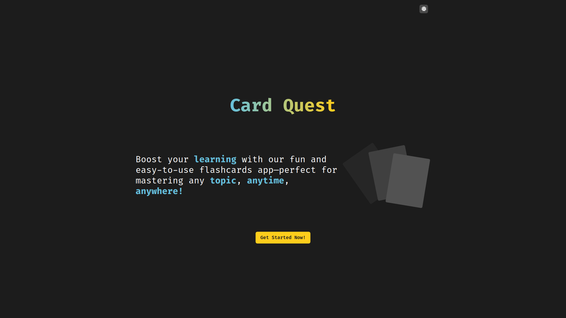 Card Quest image demo