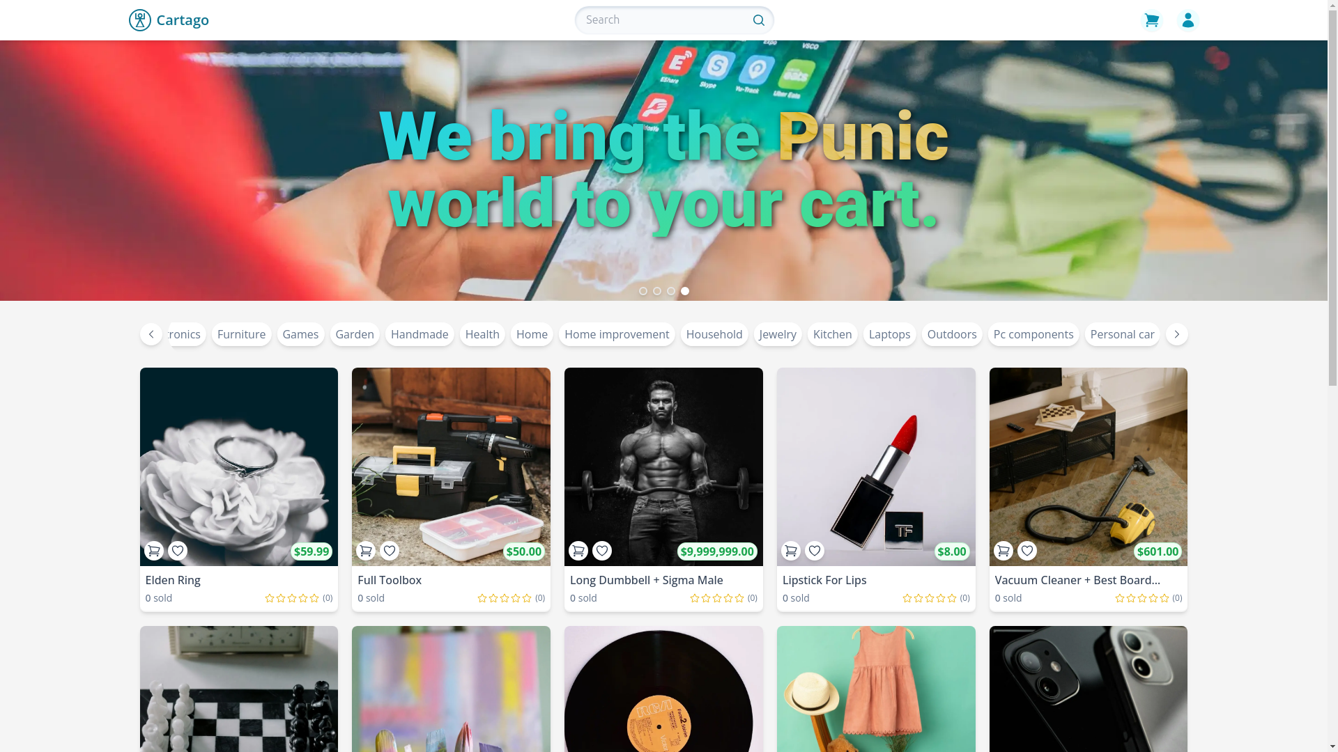 Cartago ecommerce image demo