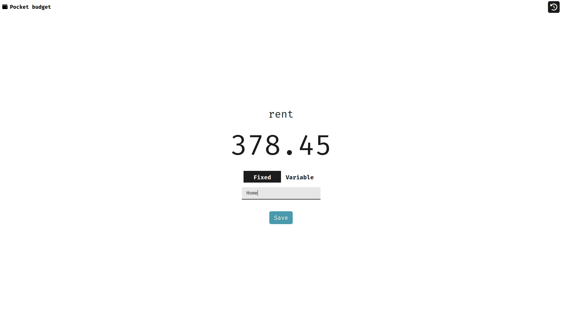 Pocket Budget image demo